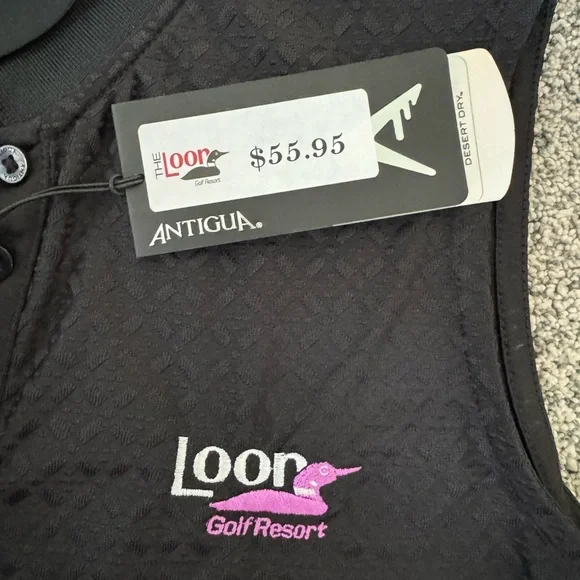 Antigua Women's Black Sleeveless golf Top - Picture 2 of 5